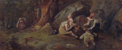 Kabouters die bier drinken door Nils Bergslien