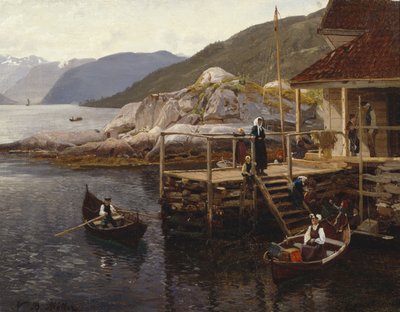 Van Balestrand door Nils Bjørnsen Møller