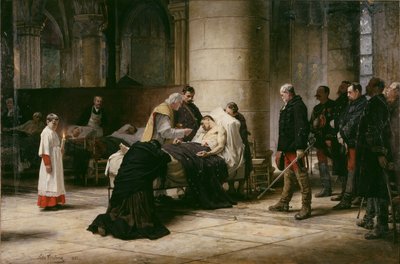 Dood van een held, 1888 door Nils Forsberg the Elder
