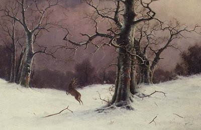 De hertenjacht door Nils Hans Christiansen