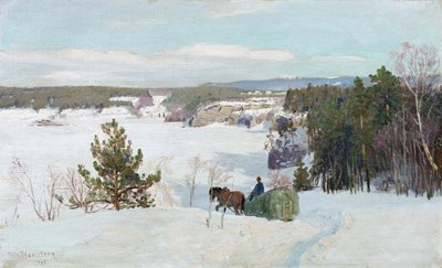 Winterlandschap door Nils Hansteen