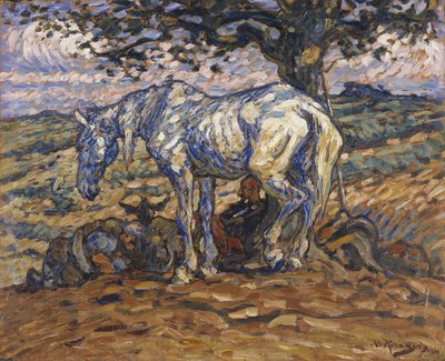 Rosinante, het paard van Don Quichot, 1911 door Nils Kreuger