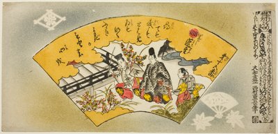 De Overgroei van Onkruid, nr. 15 uit de serie "Genji in Vierenvijftig Bladen (Genji gojuyonmai no uchi)" door Nishimura Shigenaga