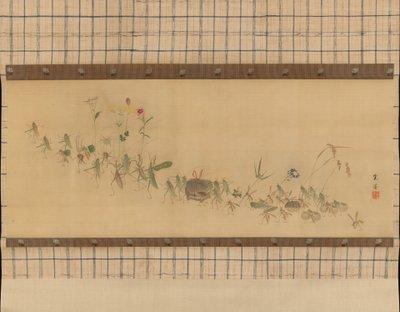 Processie van insecten, 19e eeuw door Nishiyama Kan