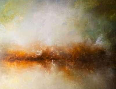 Mistige gouden horizon door Nizaket Sinanovska