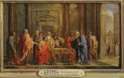 Solon soutenant la justice de ses lois contre les objections des Atheniens - Solon handhaaft zijn wetten tegen de bezwaren van de Atheners ... door Noël Coypel