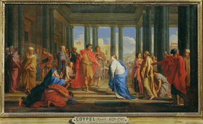 Trajanus donnant des audiences publiques - Keizer Trajanus tijdens een openbare audiëntie ... door Noël Coypel