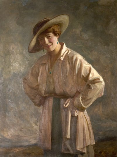 Lois Ball, zus van Albert Ball, VC (later mevrouw Anderson), ca. 1919 door Noel Denholm Davis