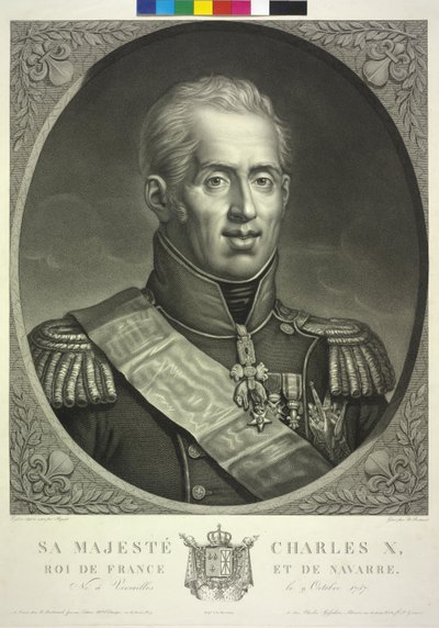 Koning van Frankrijk Karel X door Noel Francois Bertrand