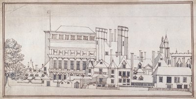 Whitehall met de Holbein Gate en Inigo Jones