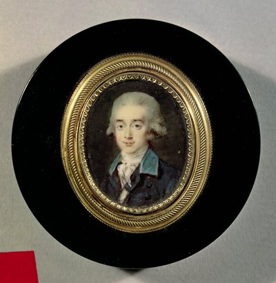Portretminiatuur van graaf Hans Axel von Fersen (1755-1810) door Noel Halle
