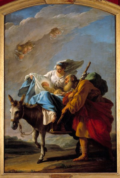 De vlucht naar Egypte door Noel Halle