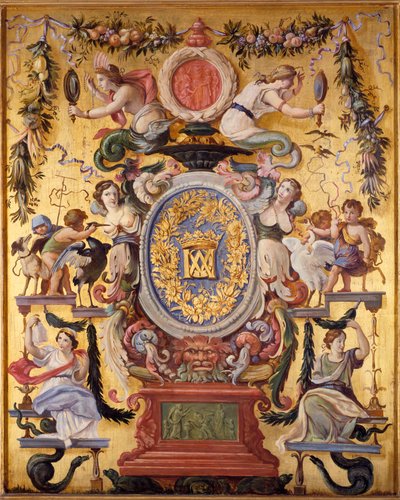 Decoratief paneel uit het kabinet van de meilleraye marechale in het Pavillon de l