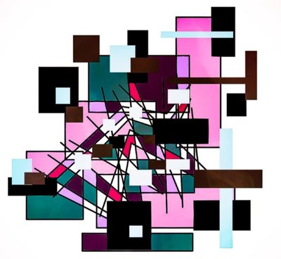 Abstracte vormen 01 door Nomi Morina