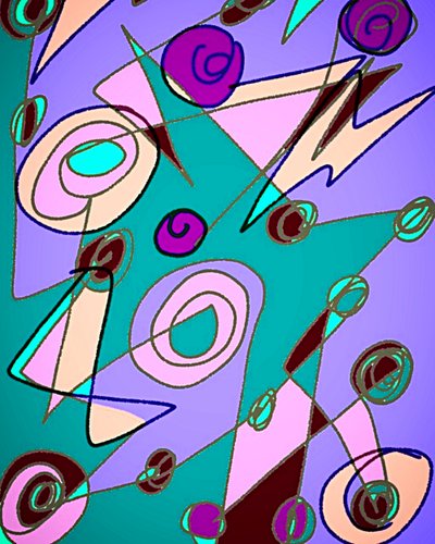 Abstracte schilderij nr.02 door Nomi Morina