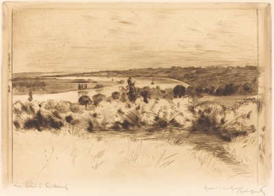 De Seine bij Quilleboeuf (La Seine à Quilleboeuf) door Norbert Goeneutte