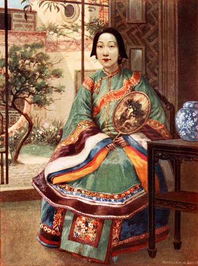 Een Chinese dame door Norman Hardy