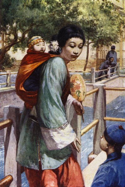 China: Meisje en baby door Norman Hardy