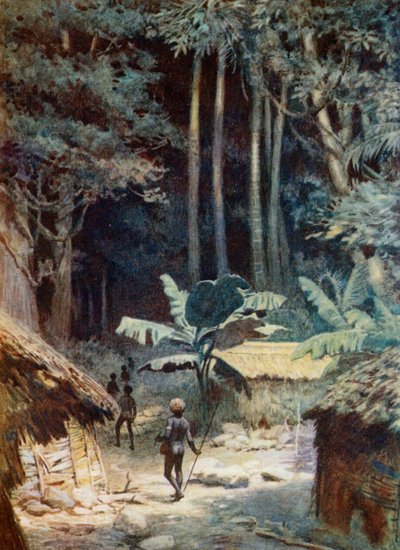 In de diepten van een Melanesisch bos, 1908 door Norman Hardy