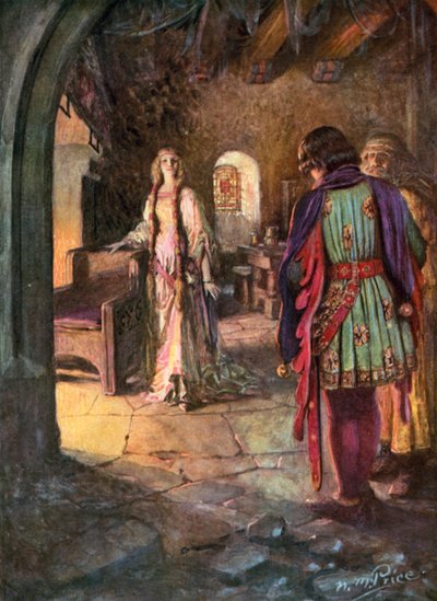 Tennyson, Het Huwelijk van Geraint door Norman Mills (after) Price