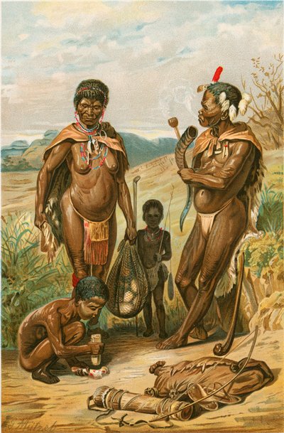 Bosjesman familie door North American