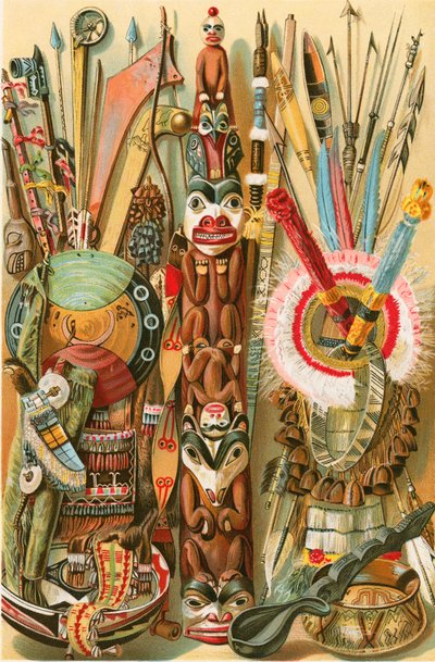 Cultuur van Amerikaanse mongoloïden: Indiase wapens en ontwerpen door North American