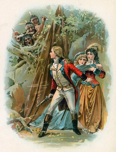 Illustratie voor Laatste der Mohikanen door North American