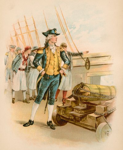 John Paul Jones, eerste kapitein van de Amerikaanse marine door North American