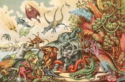 Prehistorische dieren en reptielen door North American