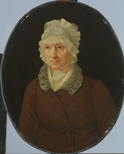 Portret van een oude vrouw, c.1800 door German Master
