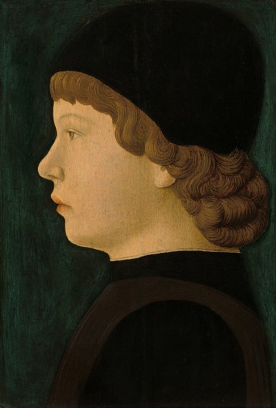 Profielportret van een Jongen door North Italian 15th Century