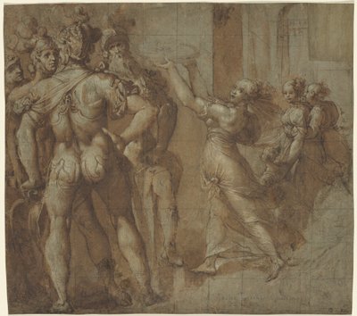 Salome met het Hoofd van Johannes de Doper door Northern Italian 16th Century