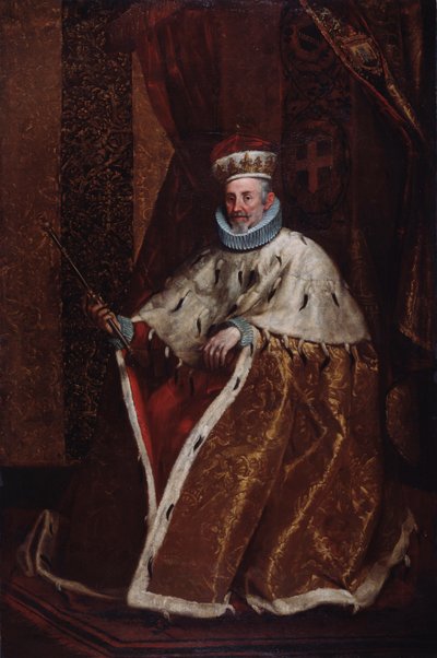 Portret van de Genuese doge Leonardo della Torre door Northern Italian School