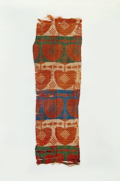 Band met decoratieve motieven van gestileerde bomen door Northern Wei Dynasty Chinese School