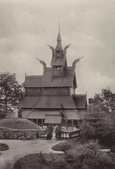 Fantoft, Staafkerk, Bergen door Norwegian Photographer