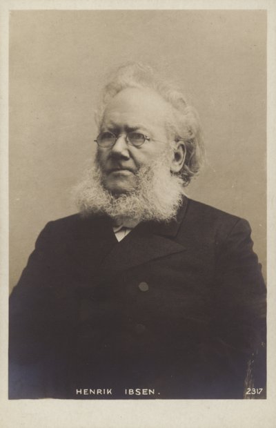Henrik Ibsen (1828-1906), Noorse toneelschrijver door Norwegian Photographer