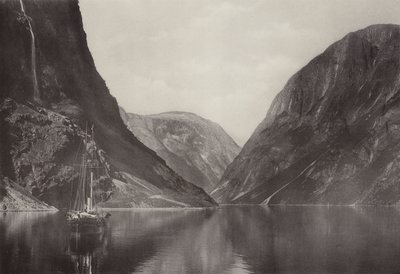 De Naerofjord vanaf het Vikingvang Hotel door Norwegian Photographer