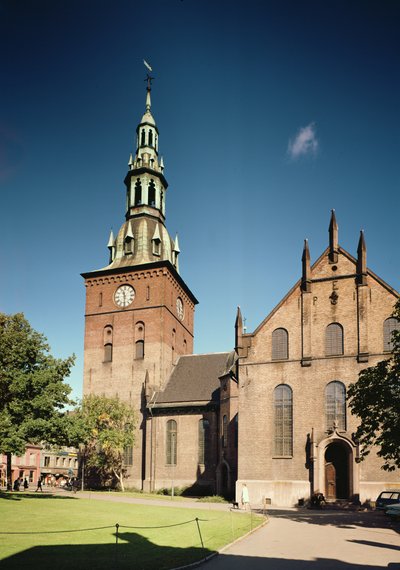 Uitzicht op de kathedraal, gebouwd 1697-99 door Norwegian School