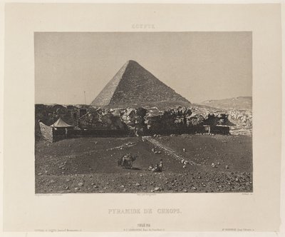 Egypte. Piramide van Cheops door Nöel Marie Paymal Lerebours
