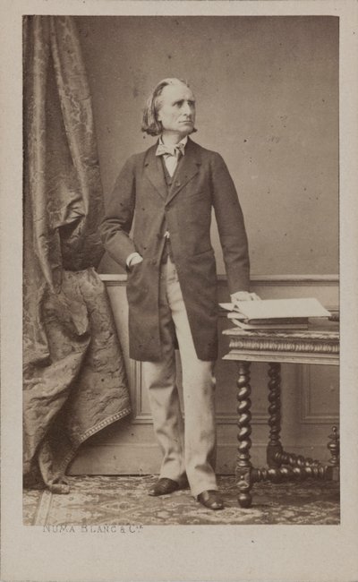 Portret van de Componist Franz Liszt 1811-1886, c. 1870 door Numa Blanc