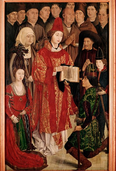 Polyptiek van Sint Vincent: het Infante-paneel, met Hendrik de Zeevaarder en de Portugese koninklijke familie door Nuno Goncalves or Gonzalvez