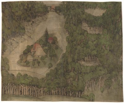 Een Boerderij in een Bos door Nuremberg School