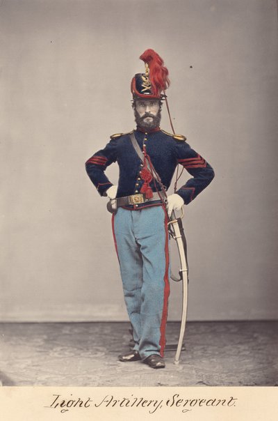 Lichte artillerie, sergeant door O.H. Willard