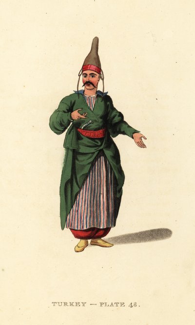 Kostuum van de banketbakker van het paleis van de sultan door Octavian (after) Dalvimart
