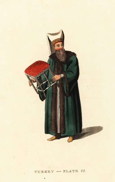Stoeldrager van de Grote Heer, Sultan van het Ottomaanse Rijk door Octavian (after) Dalvimart