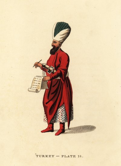 Onderluitenant van de Janitsaren, de Ottomaanse infanterie door Octavian (after) Dalvimart