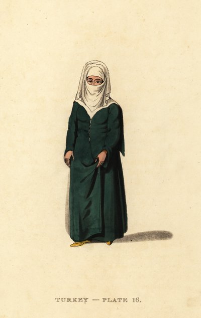 Turkse vrouw van Constantinopel (Istanbul), Ottomaanse Rijk door Octavian (after) Dalvimart
