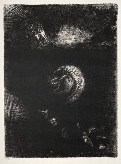 En Allerlei Angstaanjagende Wezens Rijzen Op door Odilon Redon
