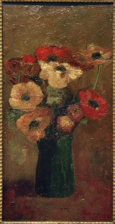 Anemonen door Odilon Redon