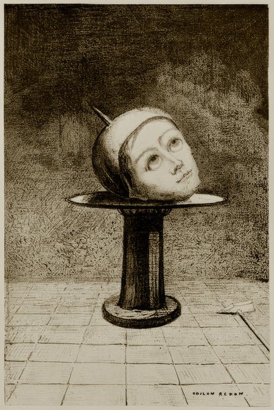 Op de schaal door Odilon Redon